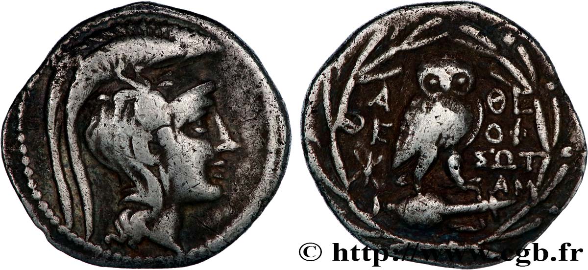 ATTICA - ATHENA Drachme stéphanophore BB