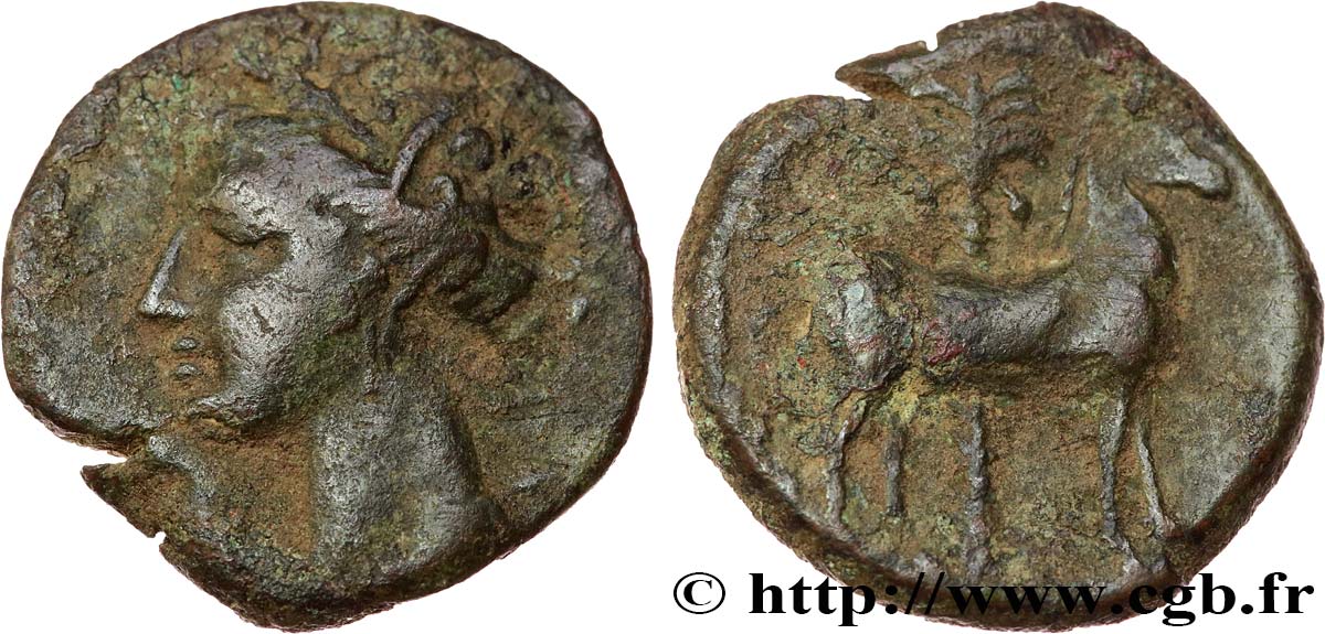 ZEUGITANIA - CARTAGO Unité de bronze BC+