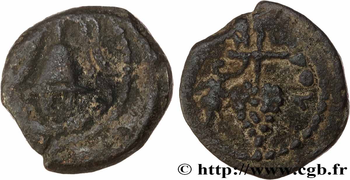 JUDÉE - ROYAUME D HÉRODE - HÉRODE ARCHELAUS Prutah TB+