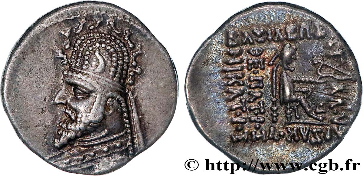 PARTHIA - PARTHIAN KINGDOM - GOTARZES Ier Drachme MS