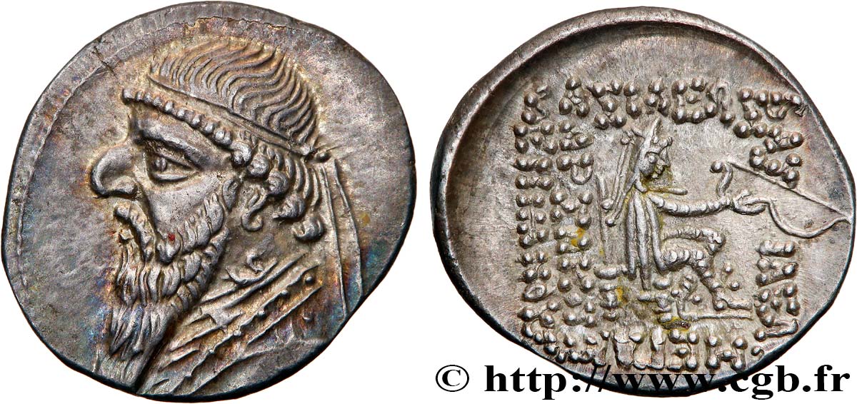 PARTHIAN KINGDOM - MITHRADATES II Drachme MS