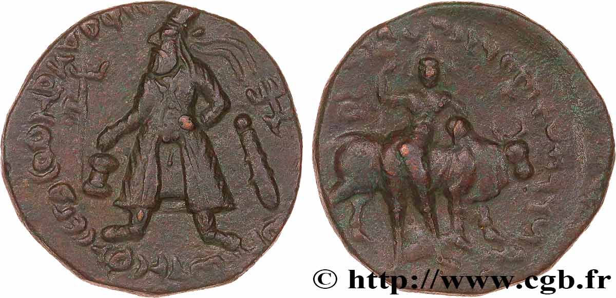 KOUCHAN - ROYAUME KOUCHAN - VASU-DÉVA Ier Tetradrachme TTB+/TTB