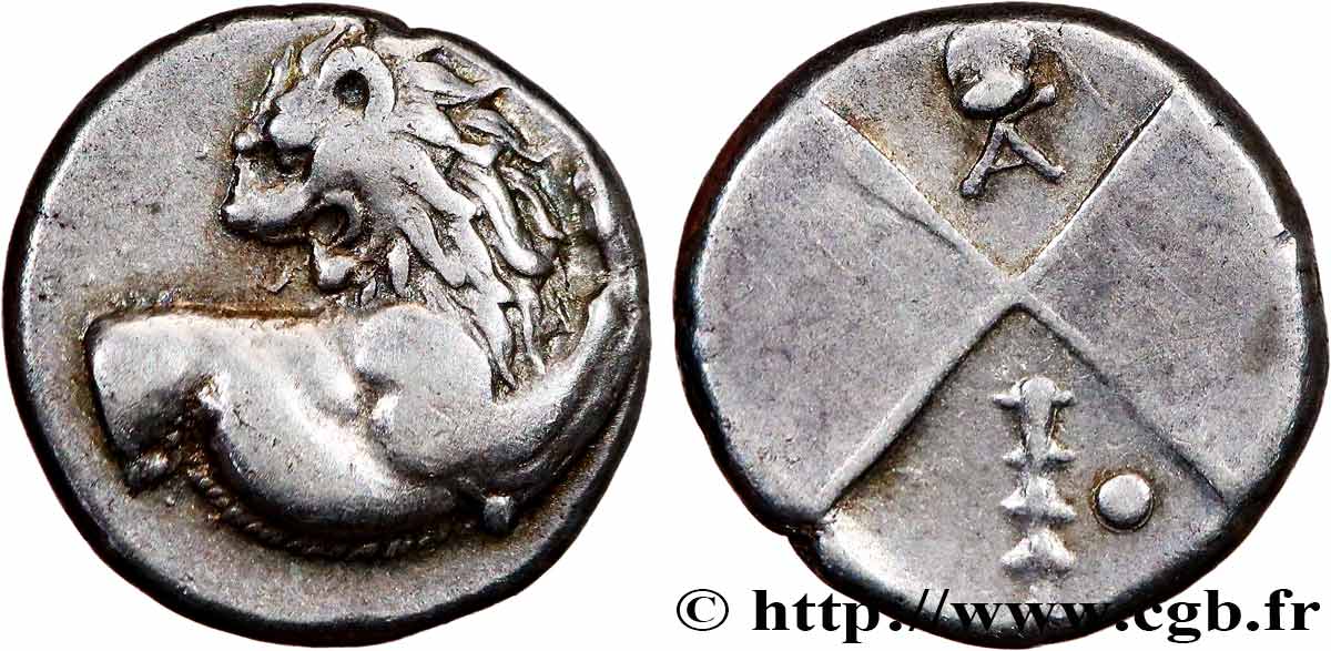 THRACIA - THRACIAN CHERSONESE - CHERRONESOS Hemidrachme ou tetrobole AU