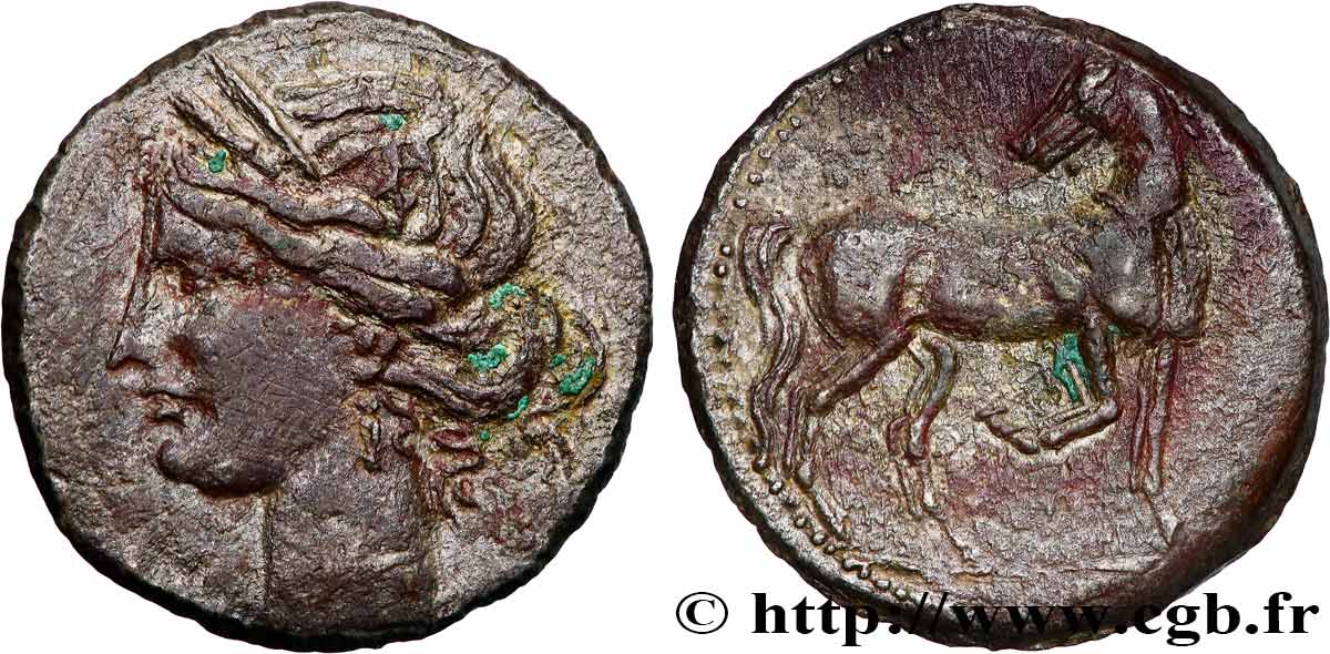 ZEUGITANE - CARTHAGE Trihemishekel TTB