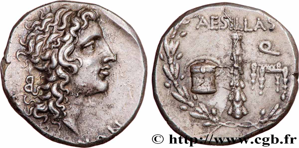 MACEDONIA - PROVINCIA DE MACEDONIA - TESSALONICA Tétradrachme stéphanophore MS