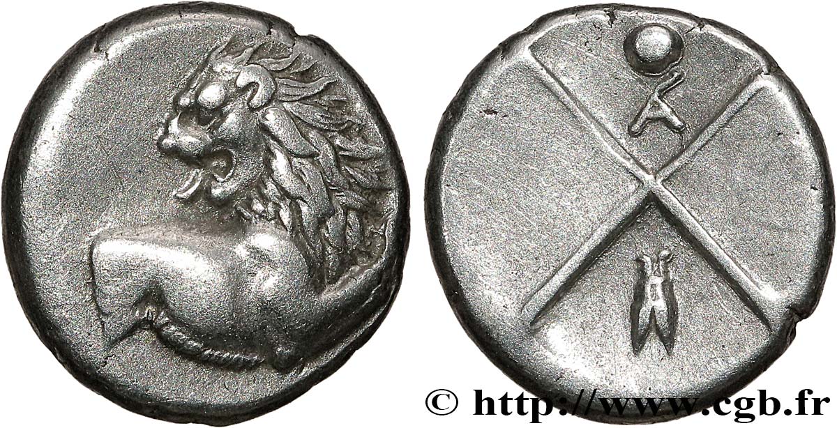 TRACIA - CHERSONESO DI TRACIA - CARDIA Hemidrachme ou tetrobole SPL