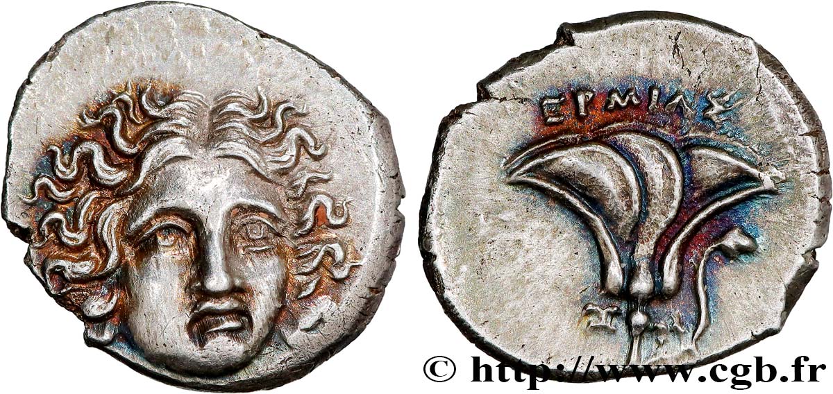 CARIA - ISLAS DE CARIA - PEREIA DE RODOS Drachme FDC