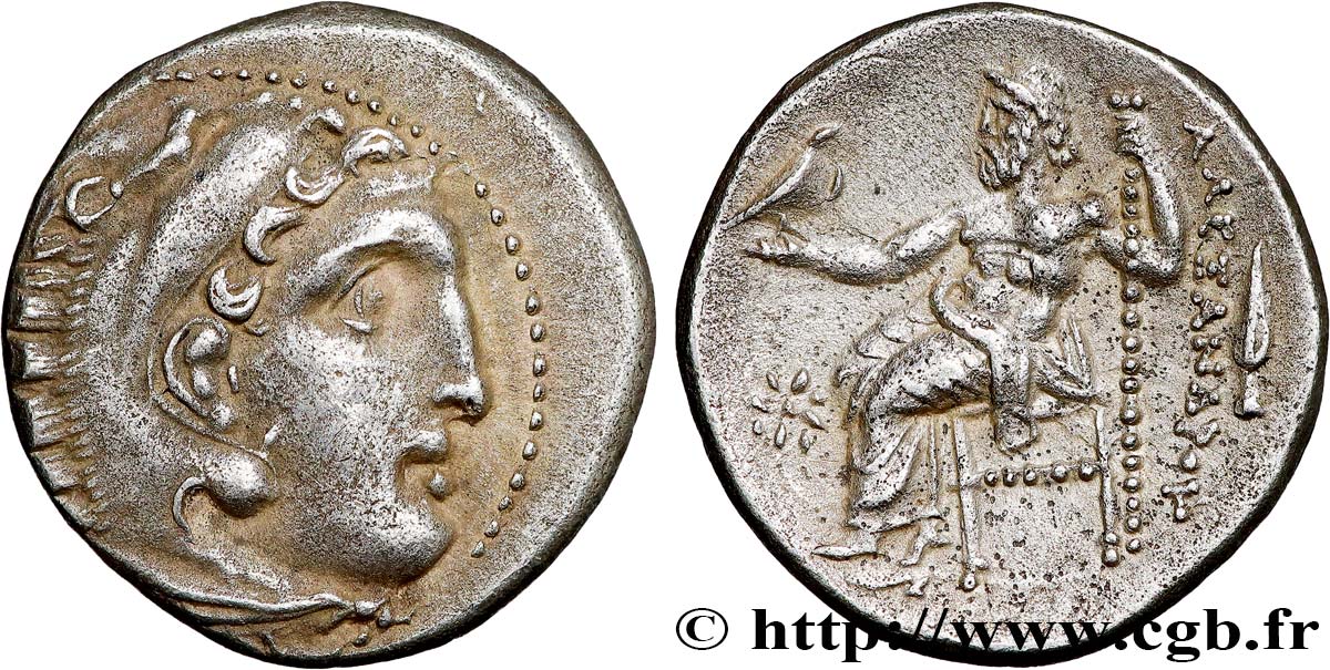 MACEDONIA - KINGDOM OF MACEDONIA - PHILIP III ARRHIDAEUS Drachme AU/AU