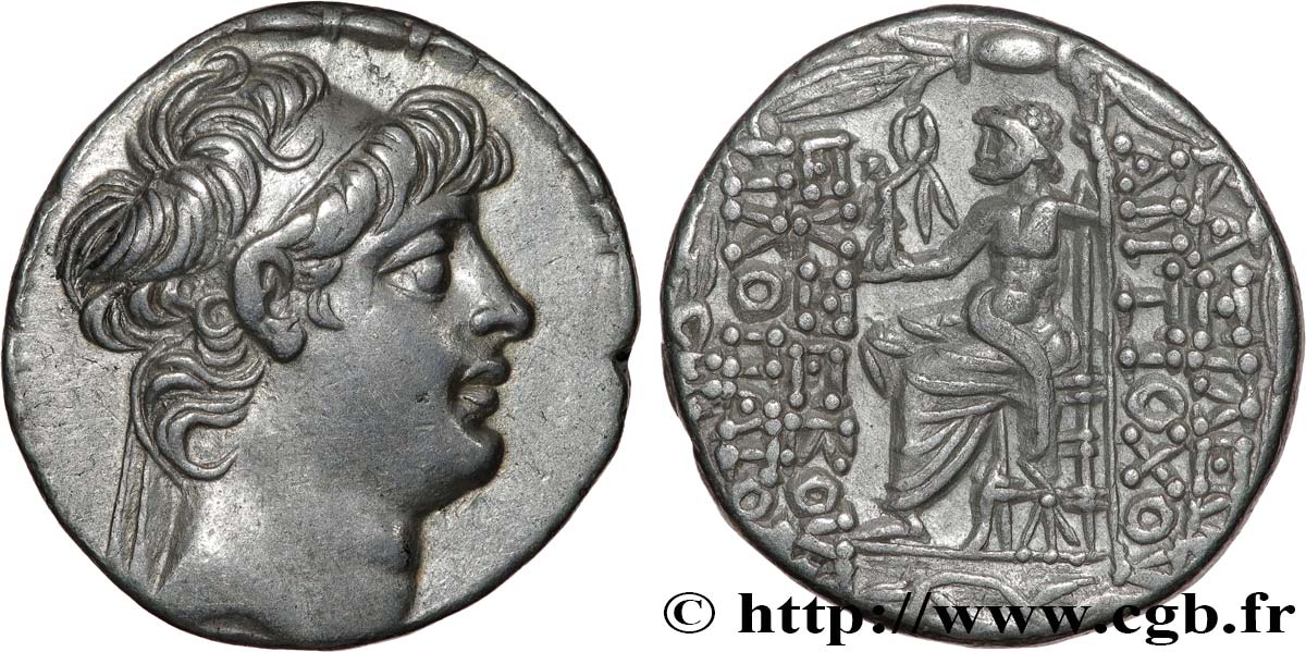 SYRIE - ROYAUME SÉLEUCIDE - ANTIOCHUS X EUSEBES PHILOPATOR Tétradrachme SPL/SUP