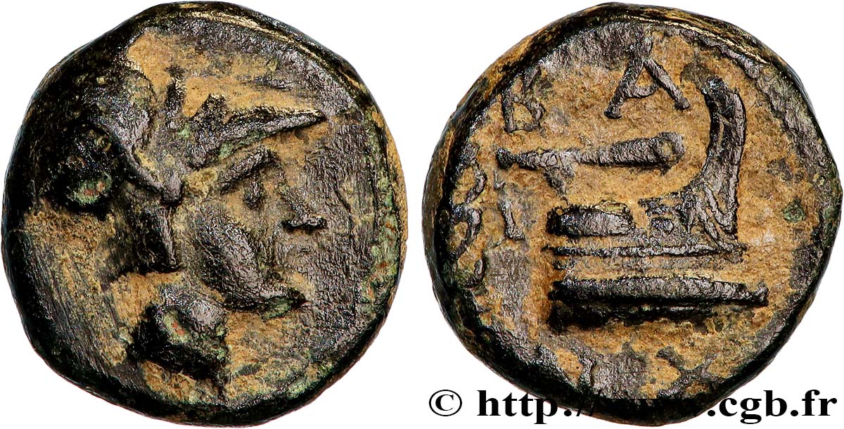MACÉDOINE - ROYAUME DE MACÉDOINE - DÉMÉTRIUS POLIORCÈTE Demi-unité TTB