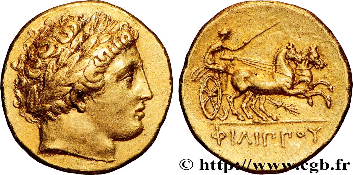 MACEDONIA - REINO DE MACEDONIA - FELIPE II Statère d or EBC/MBC+