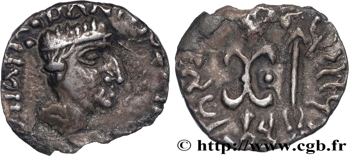 INDIA - KSHAHARATAS NAHAPANA Drachme XF