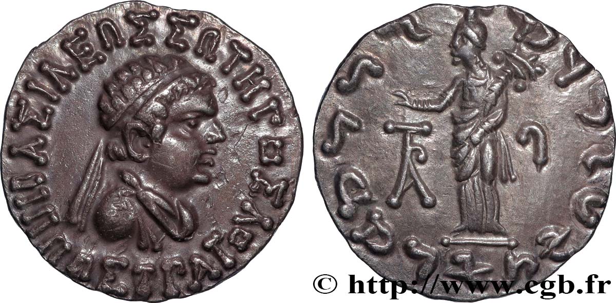 BACTRIA - REINO DE BACTRIA - IPPOSTRATO Tétradrachme EBC