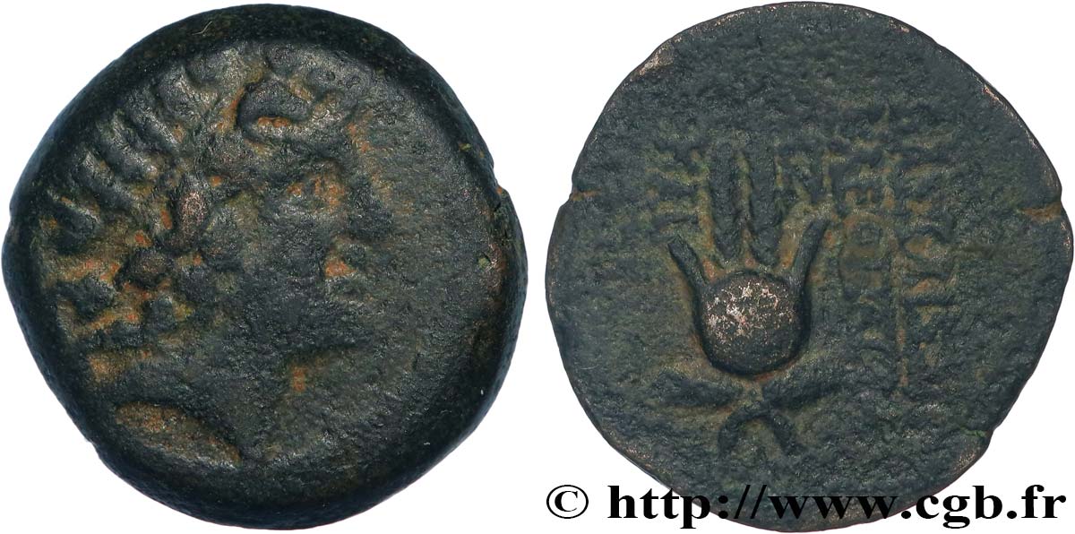 SYRIA - SELEUKID KINGDOM - CLEOPATRA THEA and ANTIOCHUS VIII GRYPUS Chalque VF