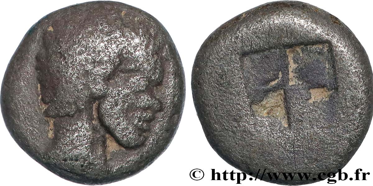 ÉOLIDE - ÎLE DE LESBOS - METHYMNA 1/12 de statère TTB