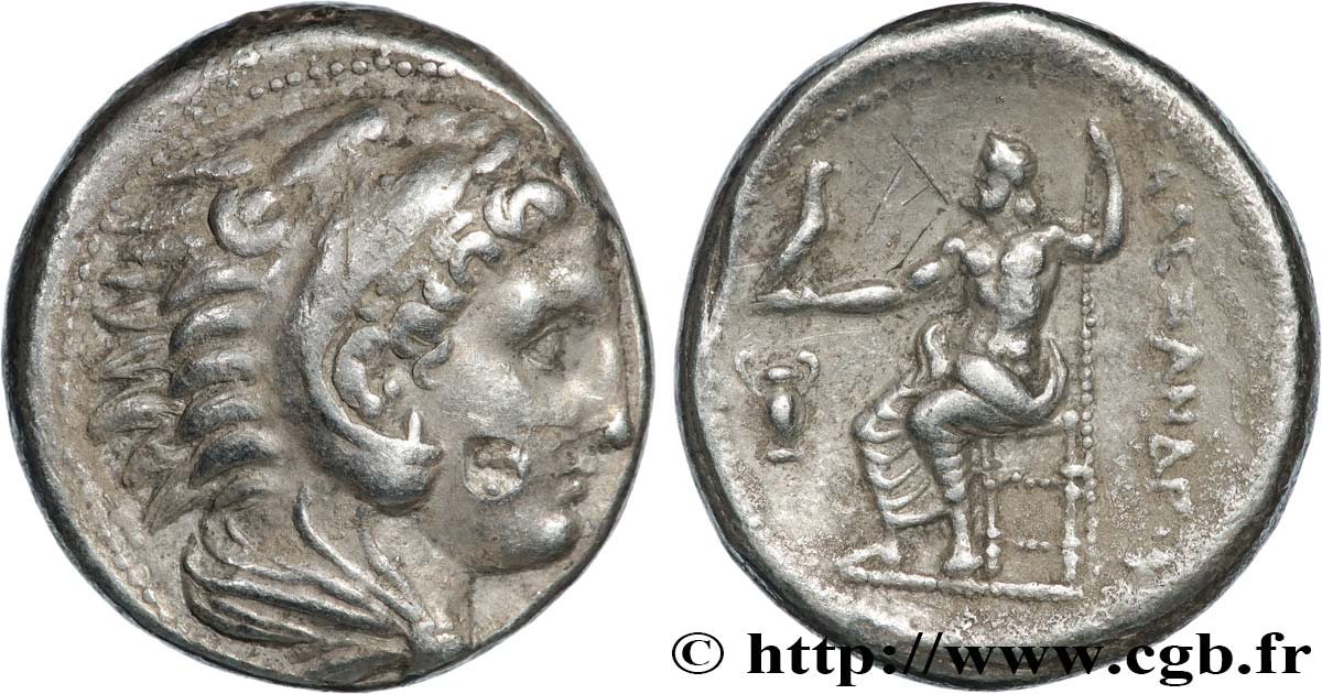 MACÉDOINE - ROYAUME DE MACÉDOINE - ALEXANDRE III LE GRAND Tétradrachme TTB+/TTB