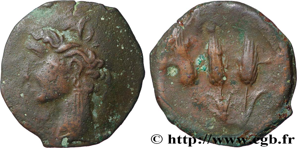 ZEUGITANE - CARTHAGE Demi-shekel TB