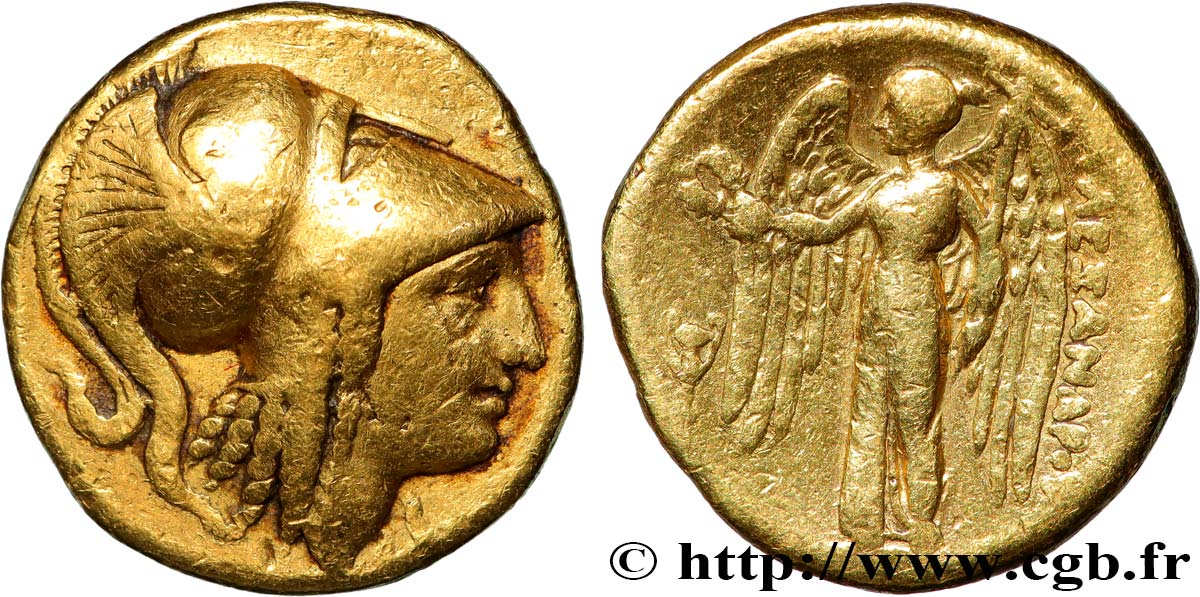 MACEDONIA - REINO DE MACEDONIA - ALEJANDRO III EL GRANDE Statère d or BC+/MBC