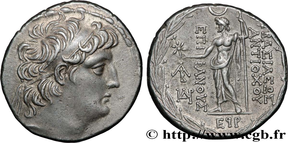 SYRIE - ROYAUME SÉLEUCIDE - ANTIOCHUS VIII GRYPUS Tétradrachme SUP