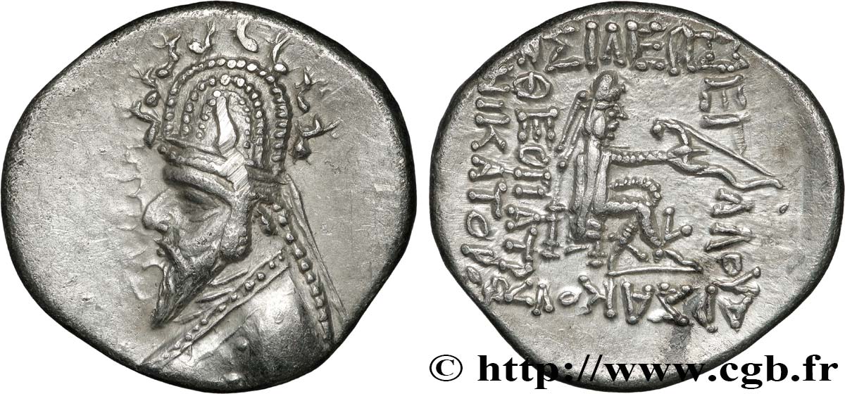 PARTHIE - ROYAUME PARTHE - GOTARZÈS Ier Drachme SUP
