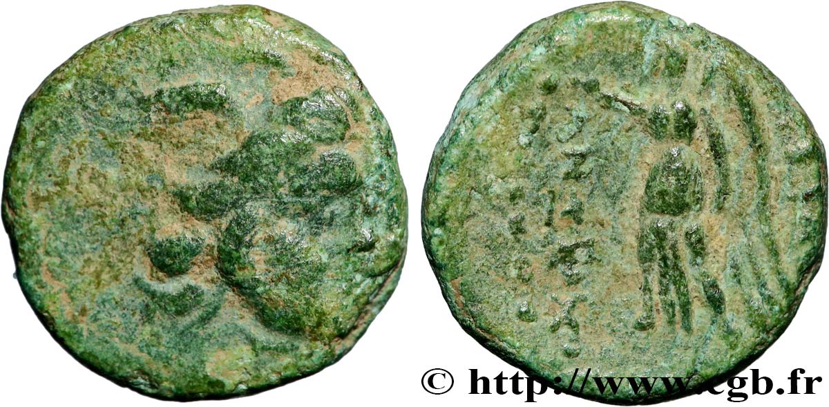 SYRIA - SELEUKID KINGDOM - ANTIOCHUS IV EPIPHANES Demi-chalque XF