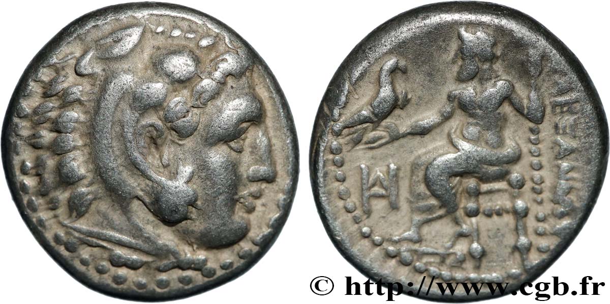 MACÉDOINE - ROYAUME DE MACÉDOINE - ALEXANDRE III LE GRAND Drachme SUP/TTB+