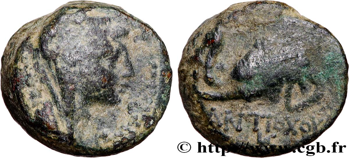 SYRIA - SELEUKID KINGDOM - ANTIOCHUS IV EPIPHANES Chalque VF