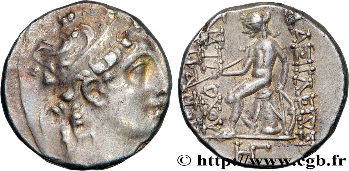 SYRIE - ROYAUME SÉLEUCIDE - ANTIOCHUS IV ÉPIPHANES Drachme posthume SUP