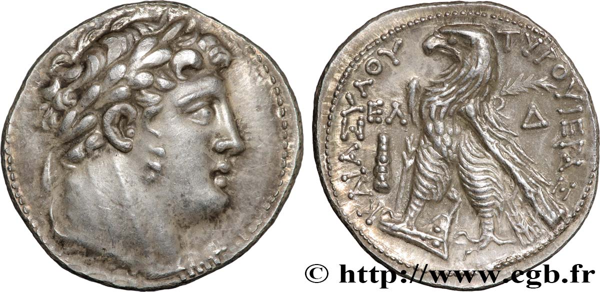 PHOENICIA - TYRE Tétradrachme ou shekel AU