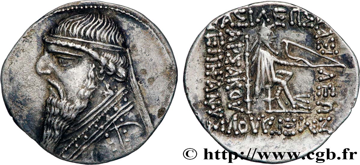 PARTIA - REGNO DI PARTIA - MITRADATO II Drachme SPL