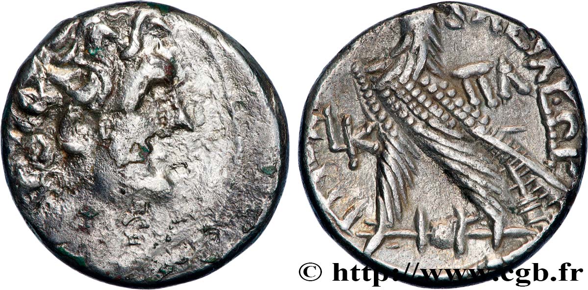 EGYPTUS - PTOLEMAIC KINGDOM - PTOLEMY XII NEOS DIONYSOS Tétradrachme VF/AU