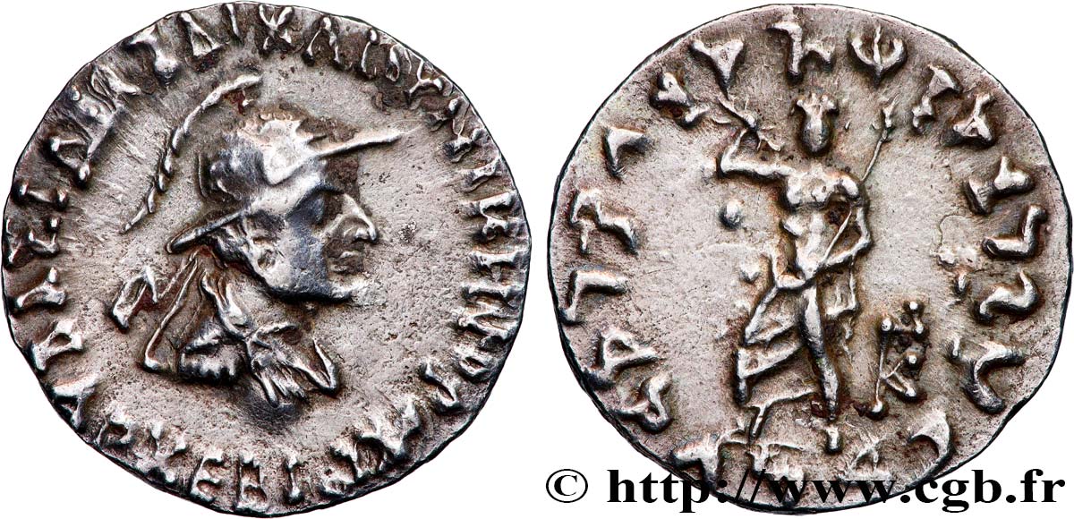 BACTRIA - BACTRIAN KINGDOM - ARCHEBIUS Tetradrachme bilingue AU