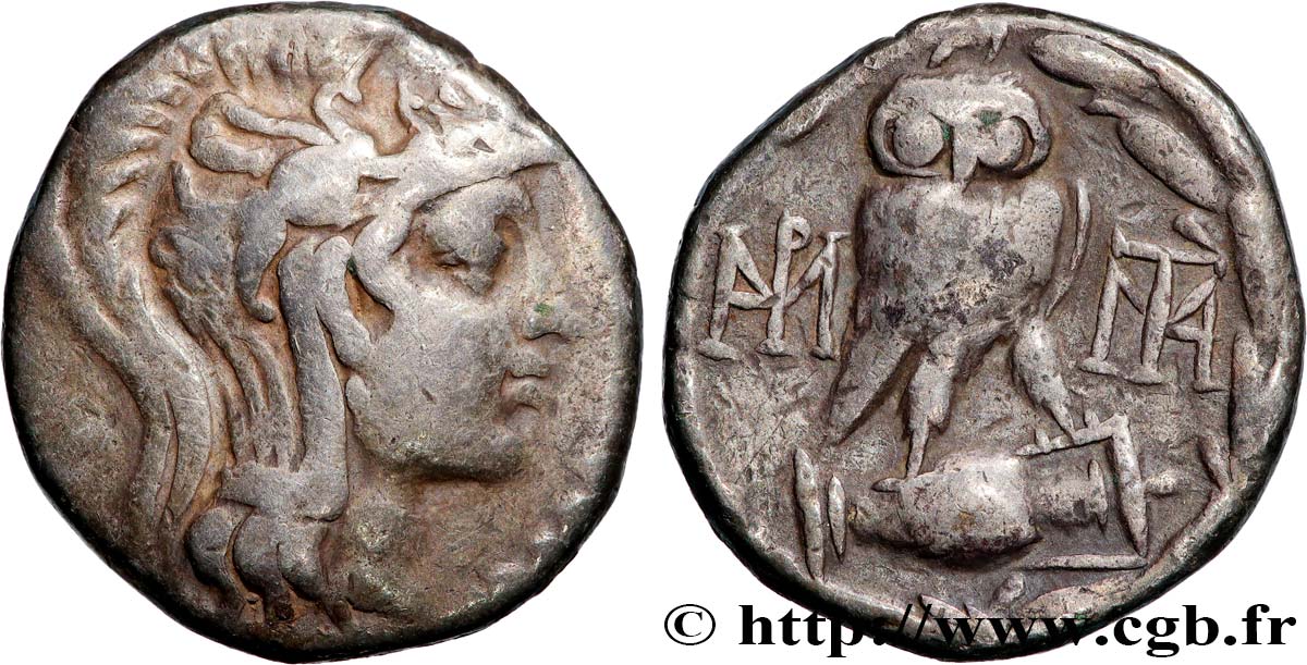 ÁTICA - ATENAS Tétradrachme stéphanophore MBC