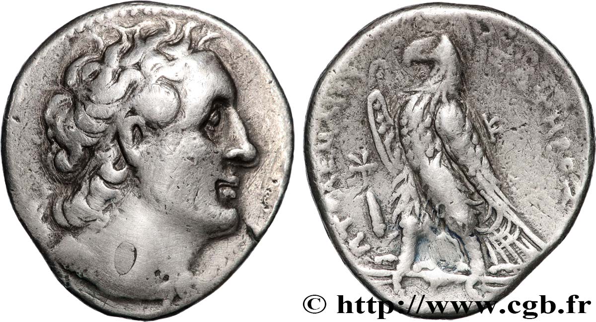 ÄGYPTEN - PTOLEMÄISCHES KÖNIGREICH ÄGYPTEN - PTOLEMAIOS II PHILADELPHOS Tétradrachme fVZ/SS