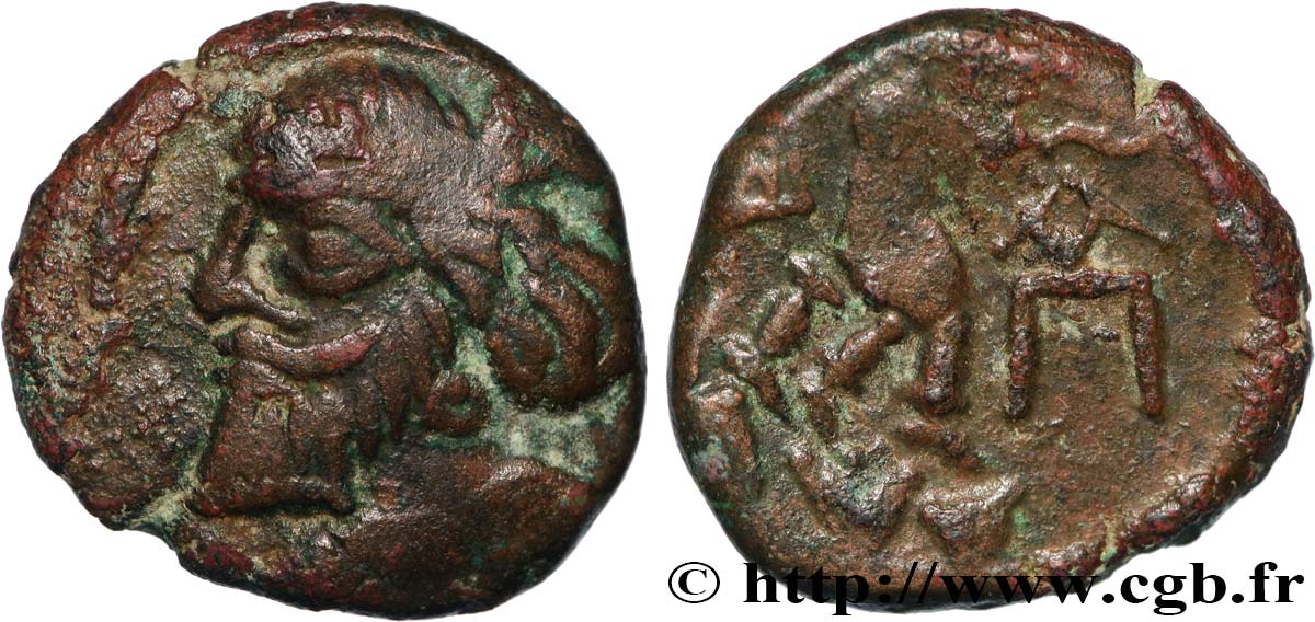 PARTHIE - ROYAUME PARTHE - SANABARES Drachme de bronze TTB