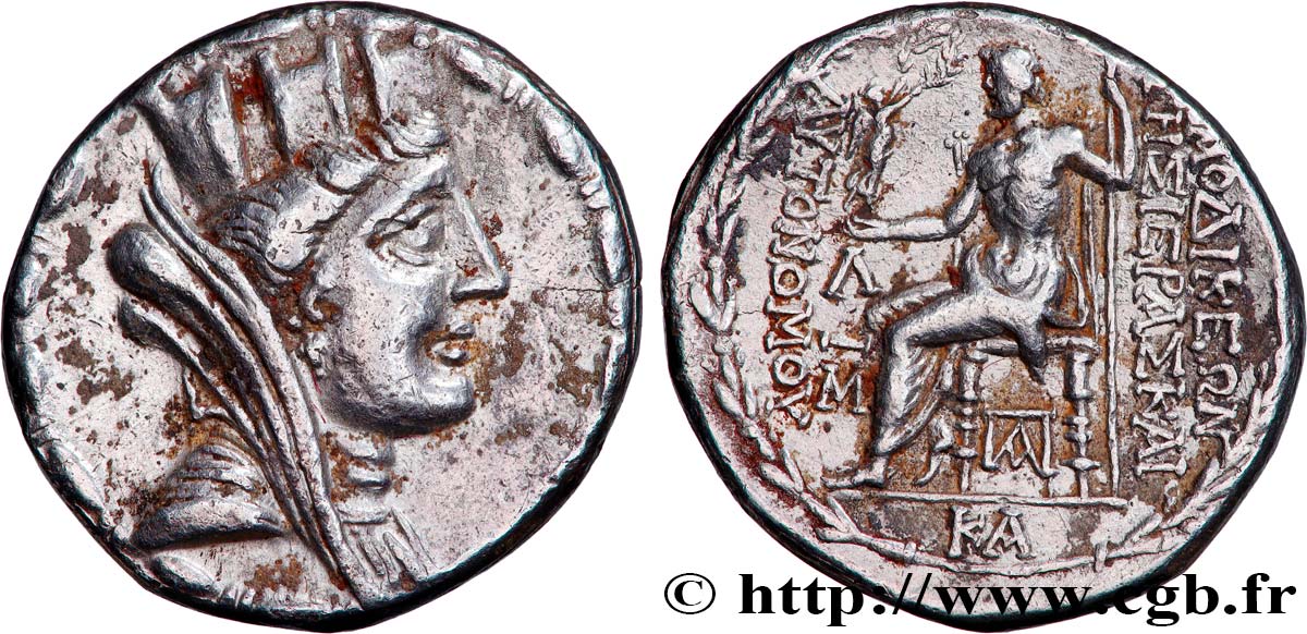 SYRIA - SELEUCIA AND PIERIA - LAODICEA Tétradrachme stéphanophore AU/AU