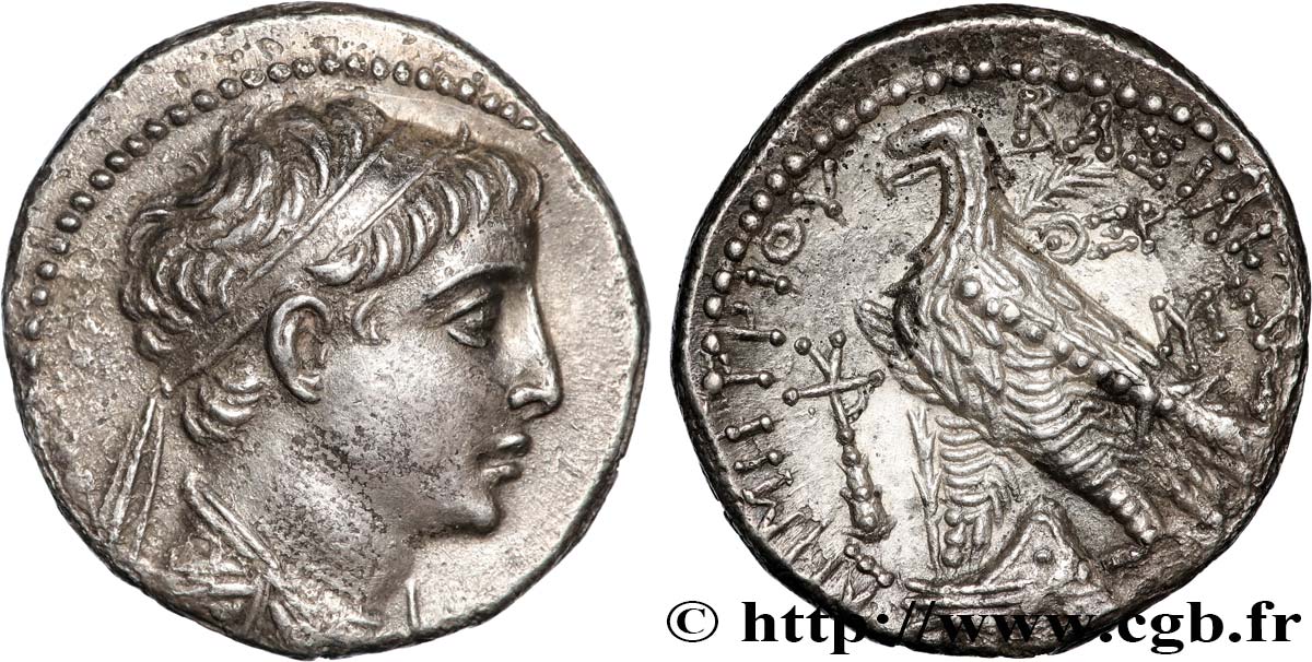 SYRIA - SELEUKID KINGDOM - DEMETRIUS II NIKATOR Tétradrachme AU/AU