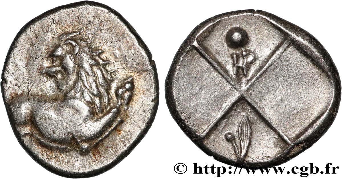 THRACE - THRACIAN CHERSONESE - CHERRONESOS Hemidrachme ou tetrobole AU