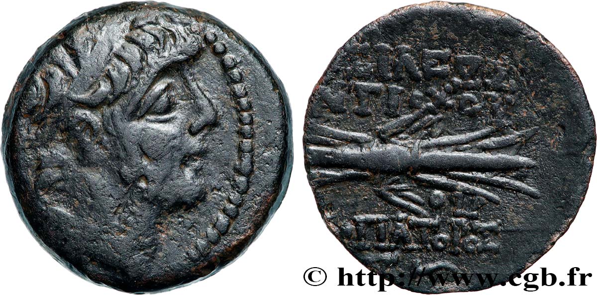 SYRIE - ROYAUME SÉLEUCIDE - ANTIOCHUS IX CYZICÈNE Chalque TTB