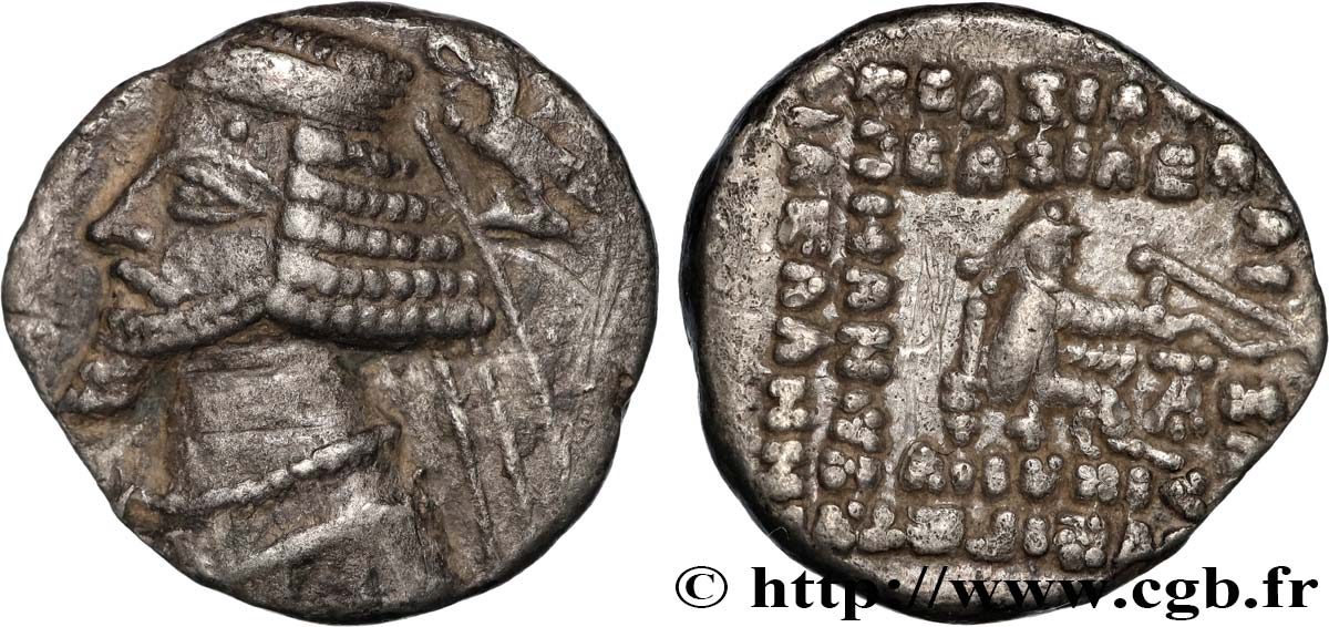 PARTHIEN - KÖNIGREICH DER PARTHER - PHRAATES IV Drachme SS