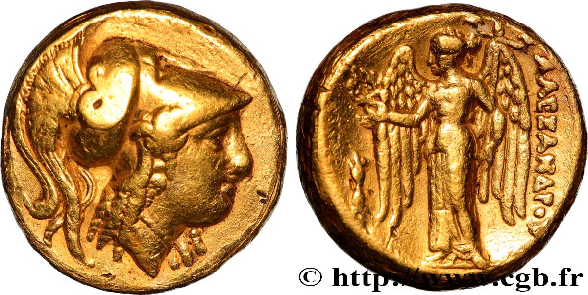 MACEDONIA - MACEDONIAN KINGDOM - ALEXANDER III THE GREAT Distatère d’or AU