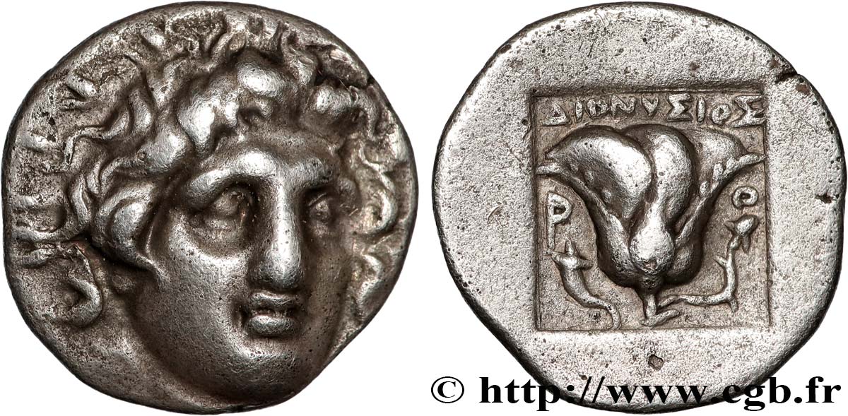 CARIA - CARIAN ISLANDS - RHODES Hemidrachme plinthophore AU