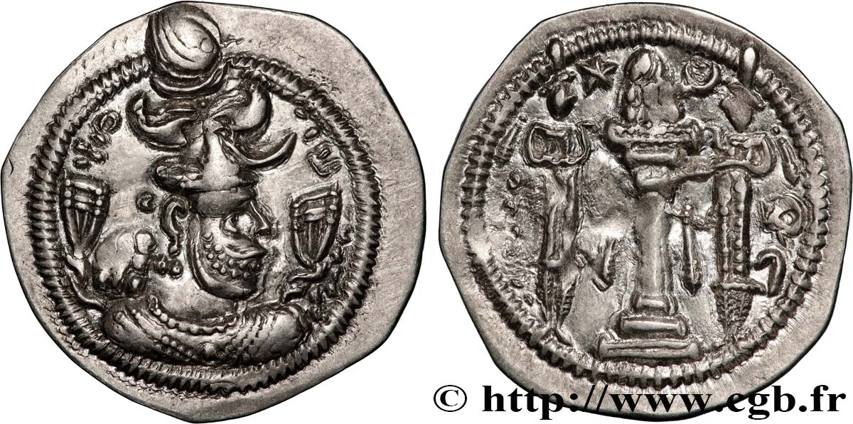 SASSANIAN - SASSANIAN KINGDOM - PEROZ I Drachme AU