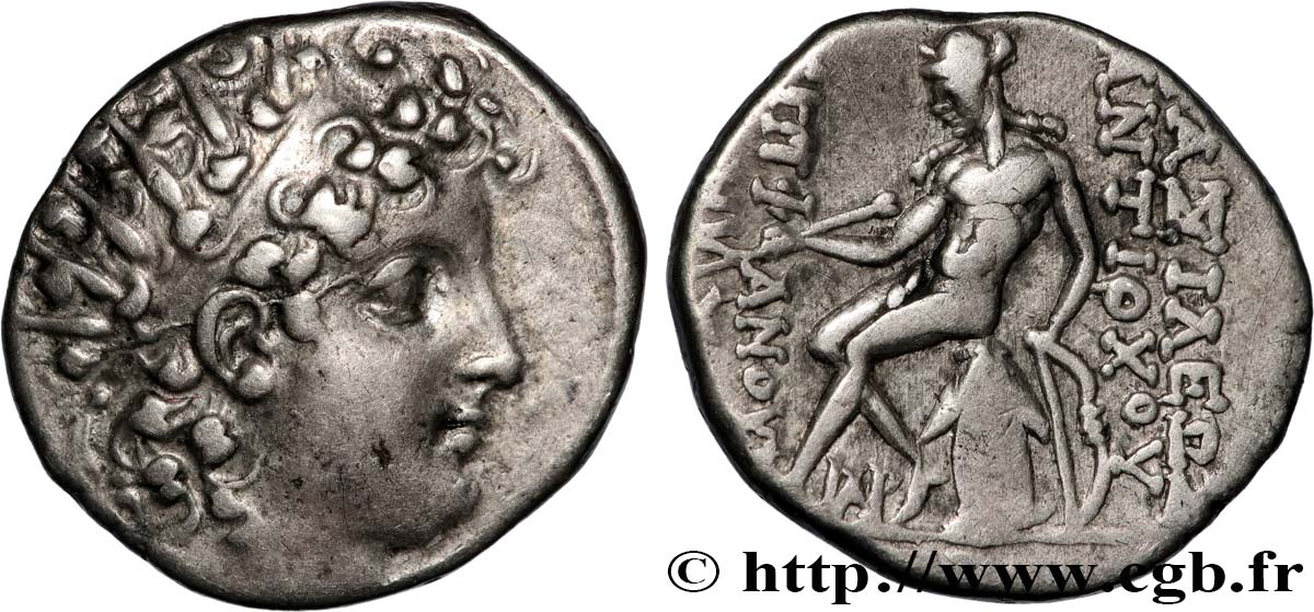 SYRIE - ROYAUME SÉLEUCIDE - ANTIOCHUS VI DIONYSOS Drachme TTB