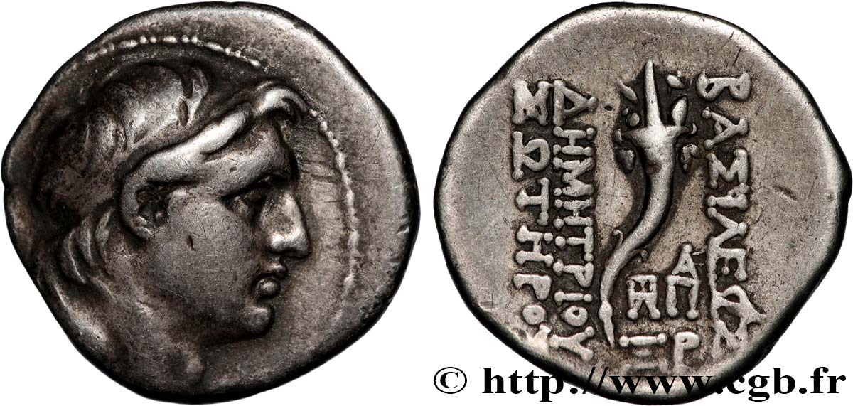 SYRIA - SELEUCID KINGDOM - DEMETRIOS I SOTER Drachme XF