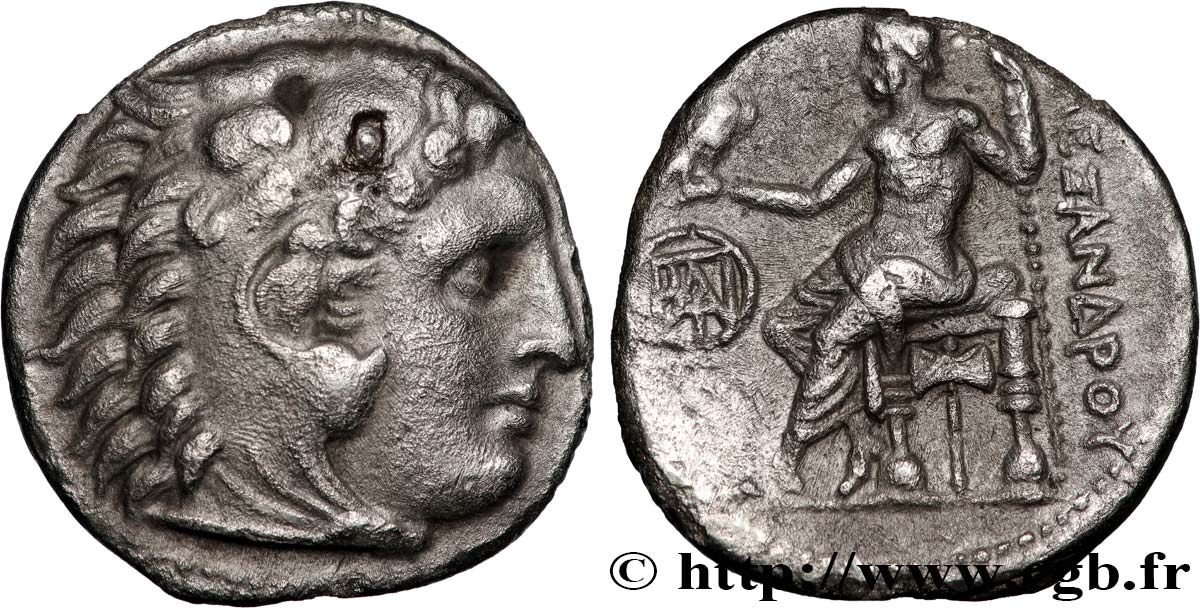 MACEDONIA - MACEDONIAN KINGDOM - DEMETRIOS POLIORCETES Drachme AU/XF