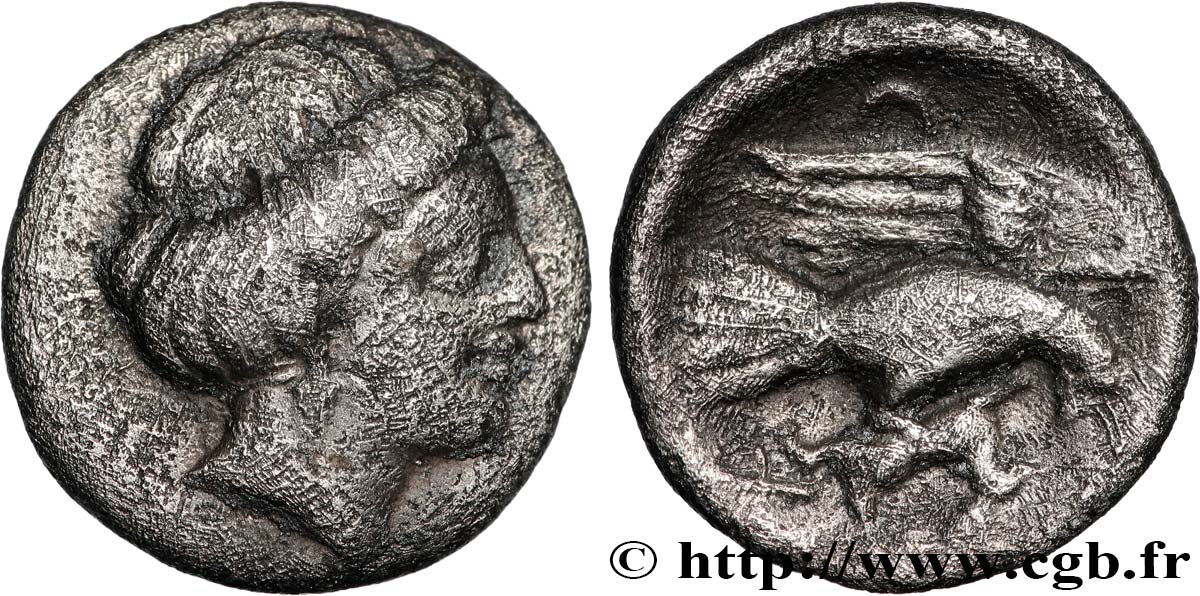 EUBOIA - CHALCIS Hemidrachme MBC