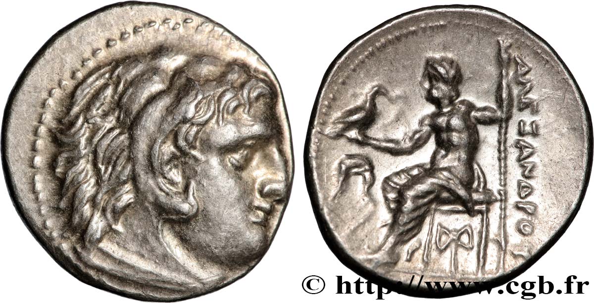 MACÉDOINE - ROYAUME DE MACÉDOINE - DÉMÉTRIUS POLIORCÈTE Drachme SUP/TTB+