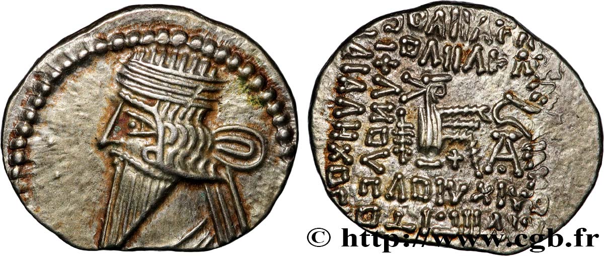 PARTIA - REINO DE PARTIA - VOLOGASO III Drachme EBC