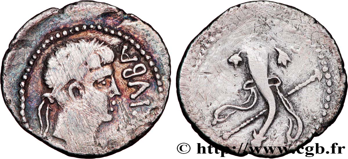 MAURETANIA - MAURETANIAN KINGDOM - JUBA II Denier XF